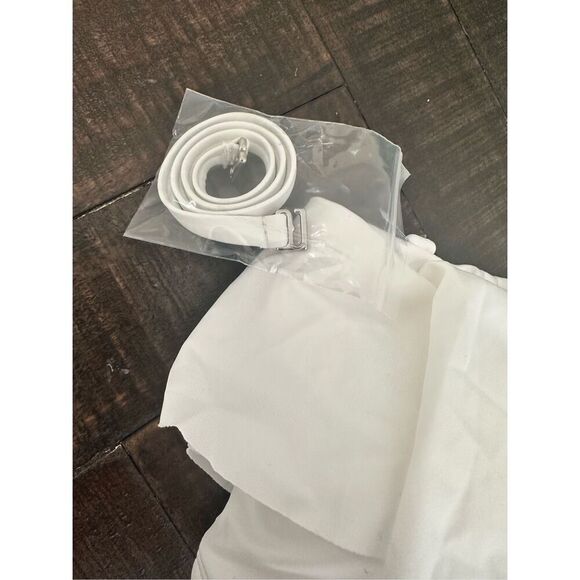 Kona Sol Green High Rise Bottom and Pink One Shoulder Ruffle Bikini Size Large - Picture 4 of 5